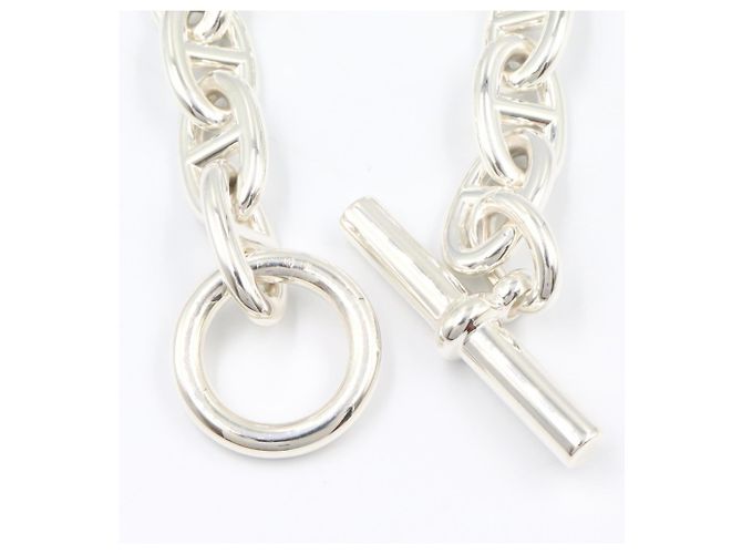 Hermès Bracciale con Charms Hermes Chaine d'Ancre TGM 12-Link Argento - vista 5