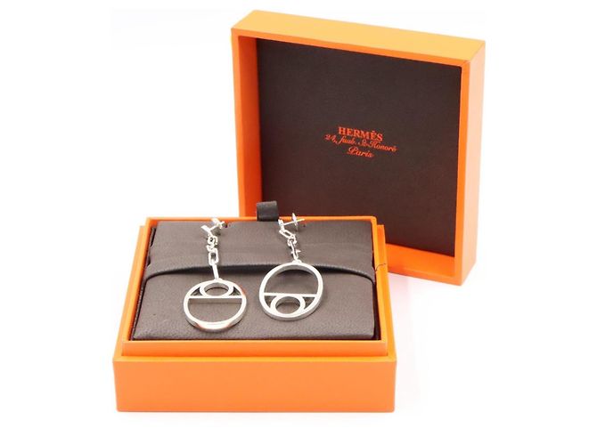 Chaîne d'ancre Hermès Orecchini Hermes Chaine d'Ancre Game Argento - vista 7