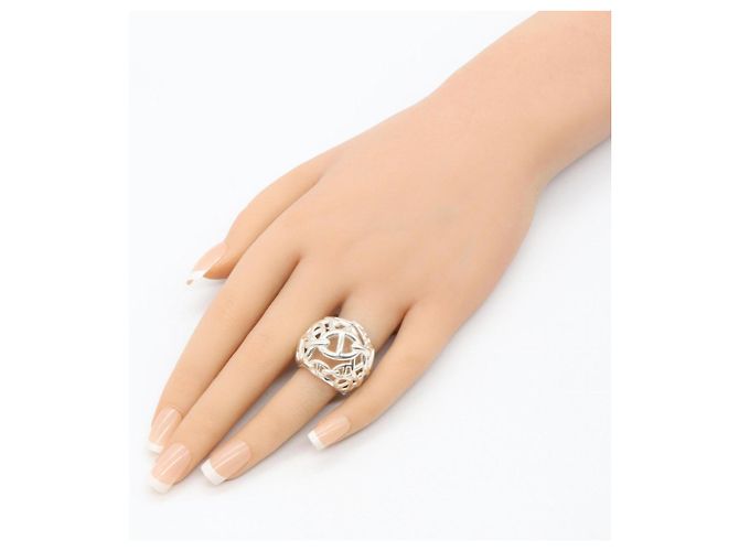 Ring Hermès Anello Hermes Chaine d'Ancre Enchainée TGM Argento - vista 8
