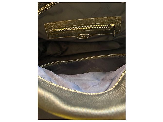Autre Marque Borsa da Viaggio E. Marinella in Pelle Nera Nero - vista 3