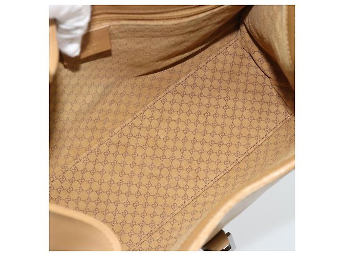 Gucci Jackie O Leather Medium Bege - vista 5