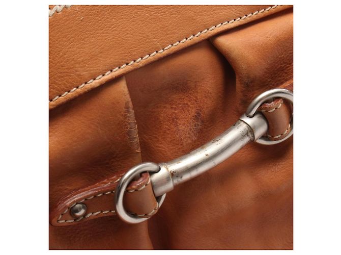 Borsa a mano in pelle Christian Dior Marrone - vista 8