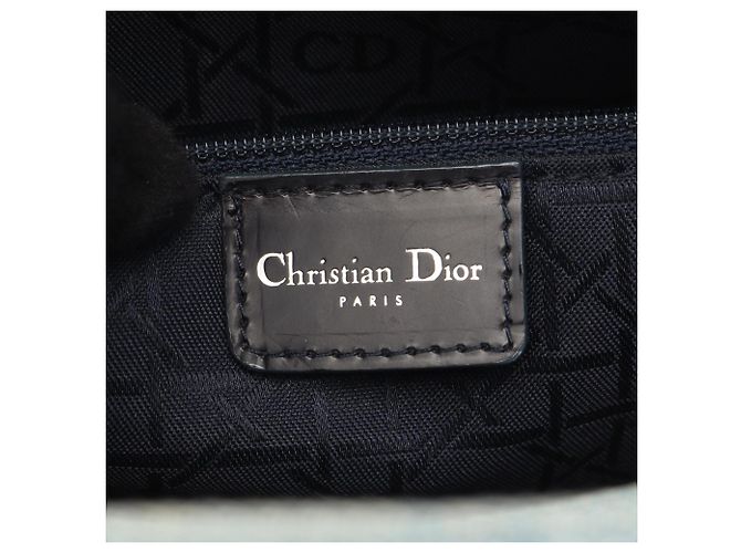 Borsa Christian Dior Lady Large Cannage Denim Blu - vista 4