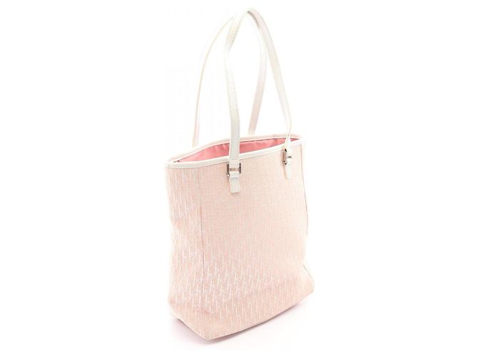 Borsa Tote Christian Dior Dior Trotter Rosa Bianco - vista 2