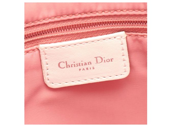 Borsa Tote Christian Dior Dior Trotter Rosa Bianco - vista 4