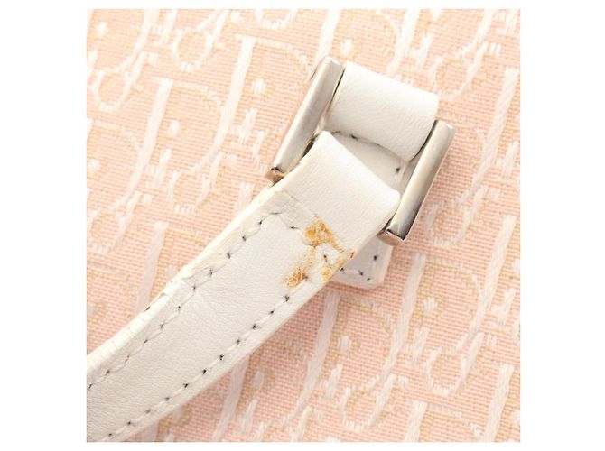 Borsa Tote Christian Dior Dior Trotter Rosa Bianco - vista 6