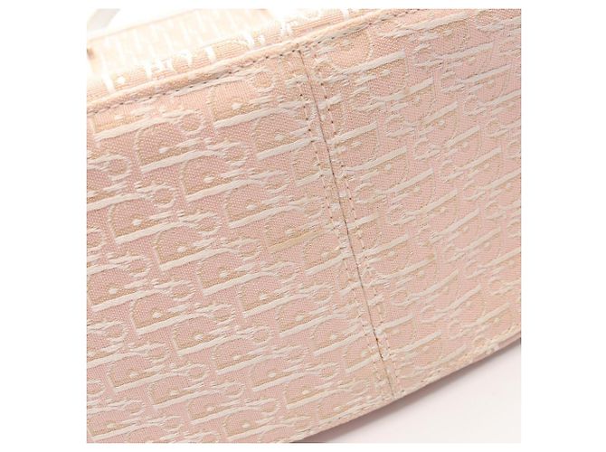 Borsa Tote Christian Dior Dior Trotter Rosa Bianco - vista 9