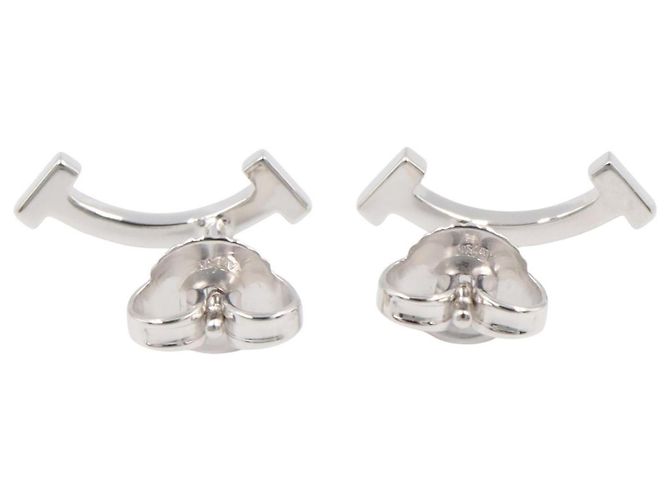 Autre Marque Orecchini Tiffany & Co. T Smile Mini in oro bianco 18K Argento - vista 2