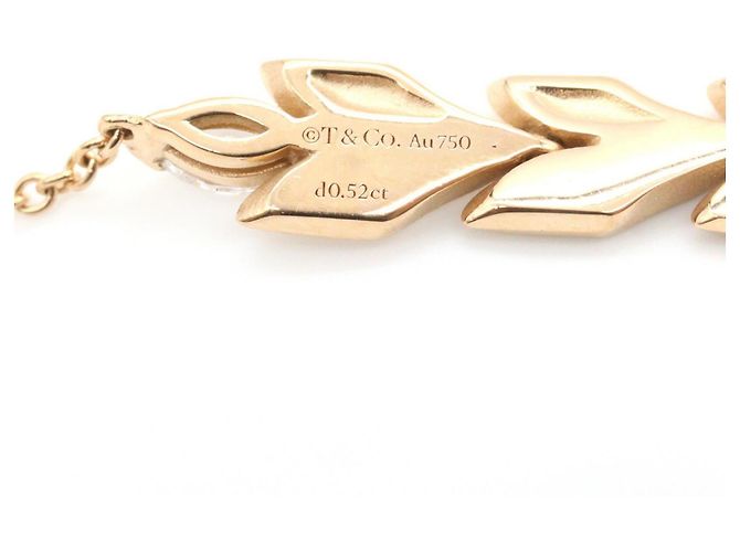 Autre Marque Collar Tiffany & Co. Victoria Vine de Diamantes Dorado - vista 5