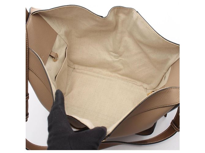 Sac à main 2-Way Loewe Hammock Small Marron Beige - vue 3