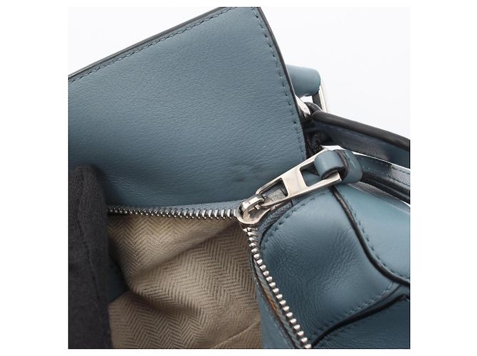 Borsa Loewe Puzzle Small Blu - vista 10