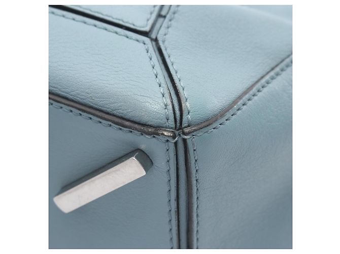 Borsa Loewe Puzzle Small Blu - vista 12