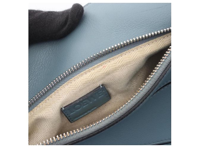 Borsa Loewe Puzzle Small Blu - vista 14