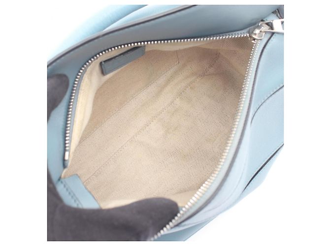 Borsa Loewe Puzzle Small Blu - vista 3