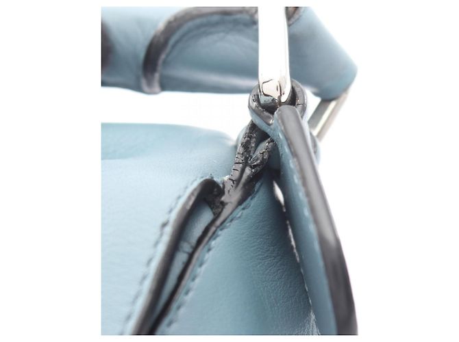 Borsa Loewe Puzzle Small Blu - vista 5