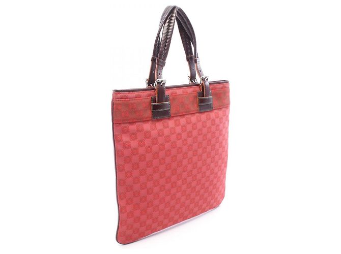 Borsa Tote Loewe Anagram Marrone Rosso - vista 2