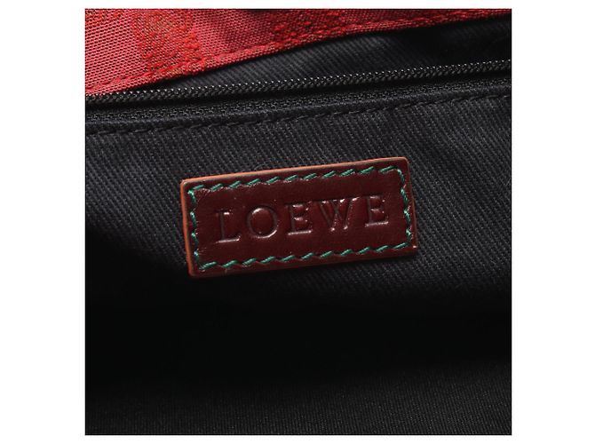 Borsa Tote Loewe Anagram Marrone Rosso - vista 4