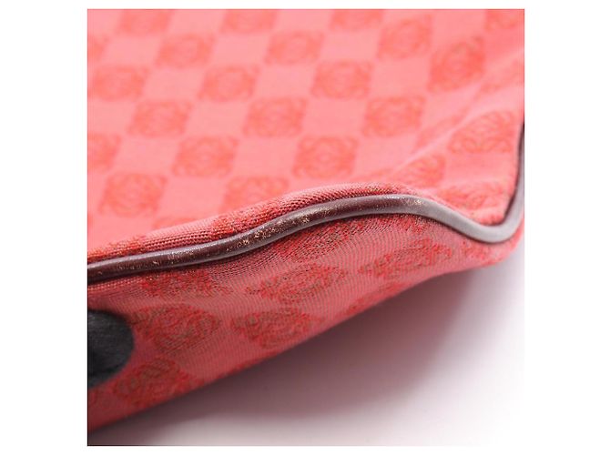 Borsa Tote Loewe Anagram Marrone Rosso - vista 6