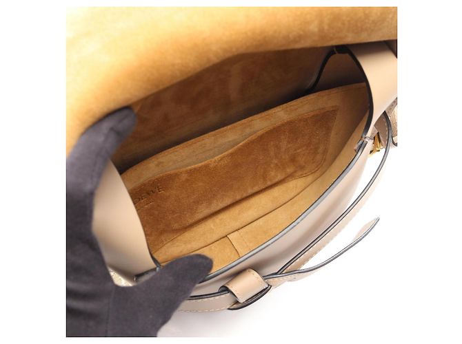 Loewe Gate Bag - Kleine Schultertasche Beige - Ansicht 3
