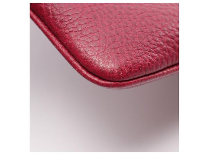 Bolsa de Ombro Loewe Senda em Couro Bordeaux - vista 5