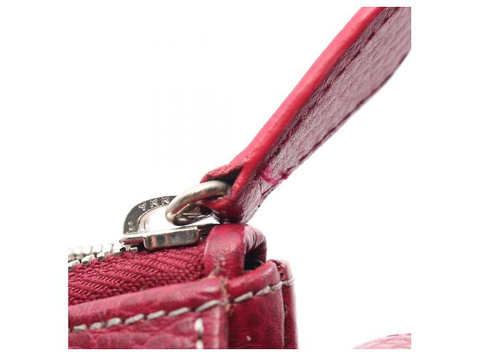 Bolsa de Ombro Loewe Senda em Couro Bordeaux - vista 8