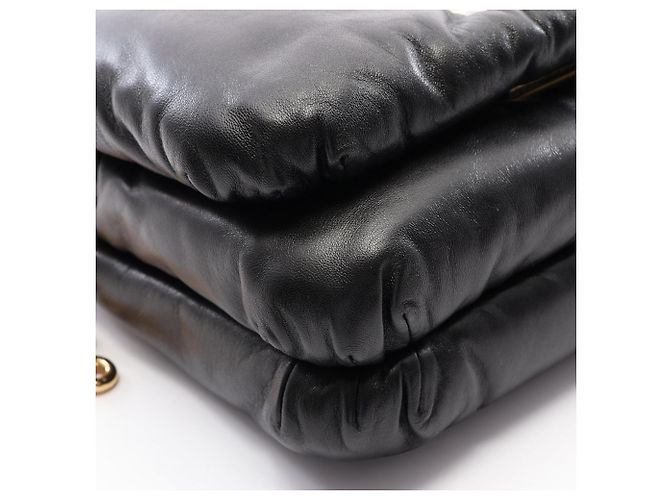 Bolsa Puffer Goya Loewe Preto - vista 5