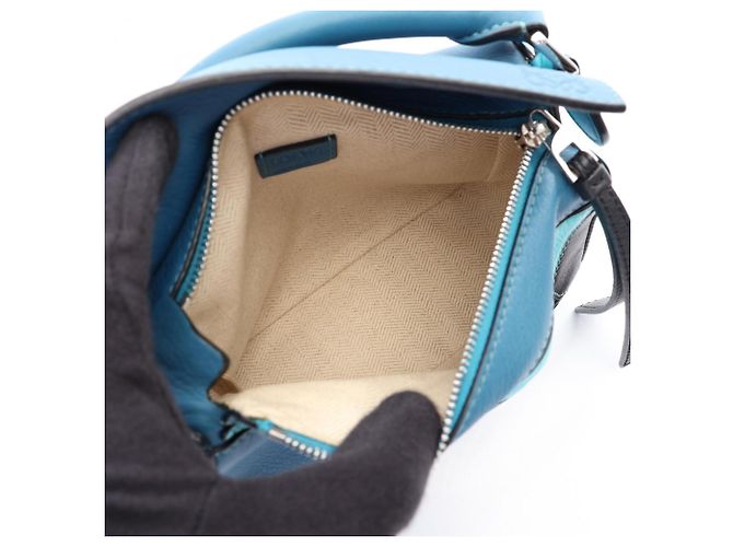 Bolso Loewe Puzzle Bag Mini 2-Way Azul Multicolor - vista 3