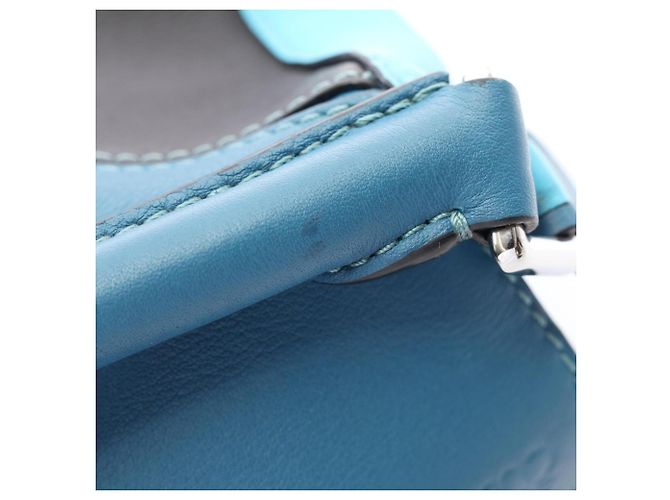 Bolso Loewe Puzzle Bag Mini 2-Way Azul Multicolor - vista 6