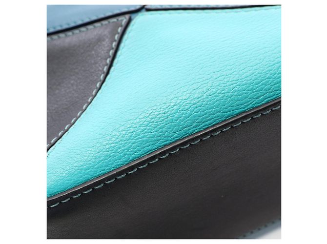 Bolso Loewe Puzzle Bag Mini 2-Way Azul Multicolor - vista 8