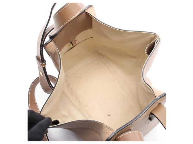 Loewe Hammock Bag Small 2-Way Handtasche Braun Beige - Ansicht 3