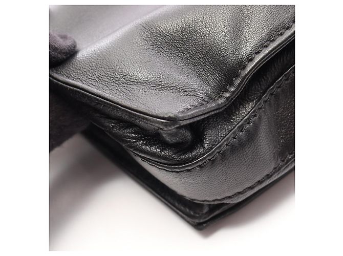 Borsa a mano/Borsa a tracolla Loewe Flamenco in pelle nera Nero - vista 10