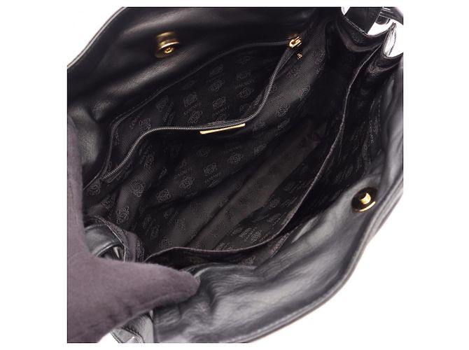 Borsa a mano/Borsa a tracolla Loewe Flamenco in pelle nera Nero - vista 3