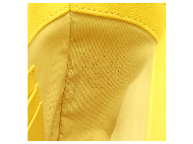 Piccola borsa vanity Chanel Matelassé Giallo - vista 6