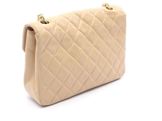 Borsa a tracolla Chanel Matelassé Small Flap Beige - vista 2