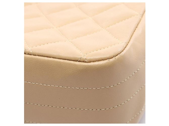 Borsa a tracolla Chanel Matelassé Small Flap Beige - vista 8