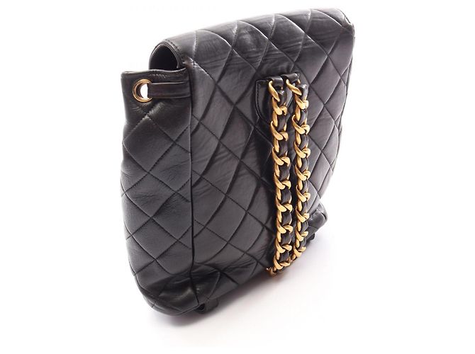 Mochila/Bolso Chanel Matelassé con cierre turnlock y cadena Negro - vista 2