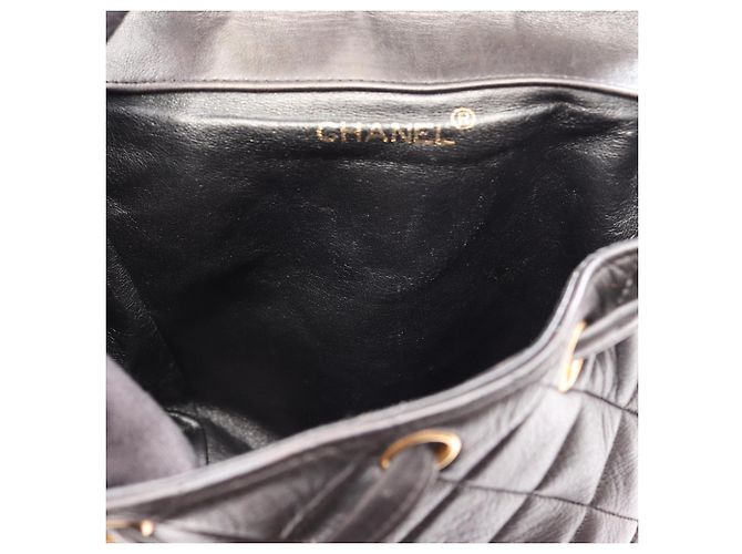 Mochila/Bolso Chanel Matelassé con cierre turnlock y cadena Negro - vista 7