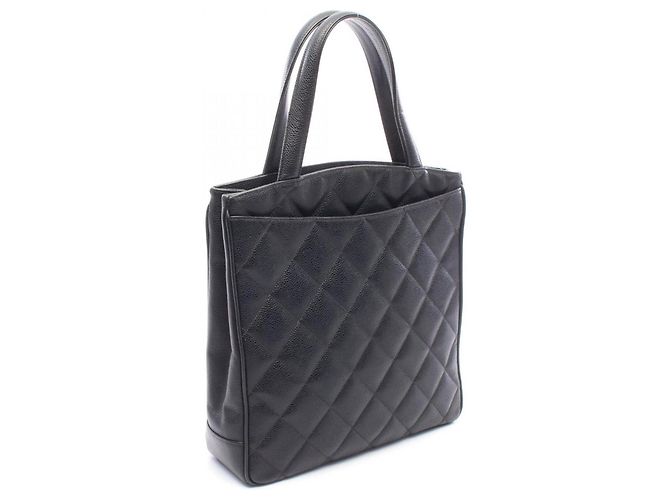 Chanel Matelassé Schwarze Tote Bag - Ansicht 2