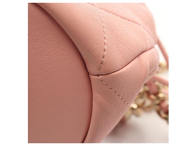 Borsa a mano 2-Way Chanel Matelassé con coulisse in Rosa - vista 7