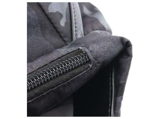 Bolsa de Ombro Prada TESSUTO ST.CAMO Camouflage Marrom Preto Azul marinho - vista 7