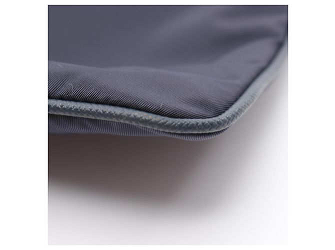 Borsa a pochette Prada TESSUTO+SAFFIANO Blu navy - vista 6
