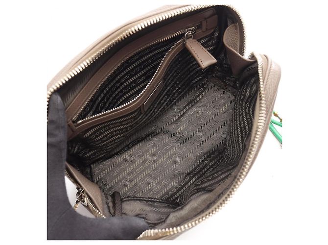 Sac à épaule Prada VIT.DAINO Multicolore Beige - vue 3