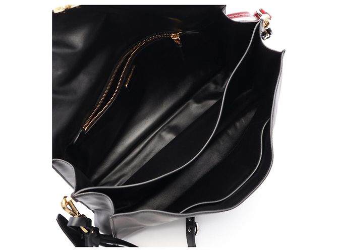 Borsa a spalla Large Soft Sound Prada Nero - vista 3