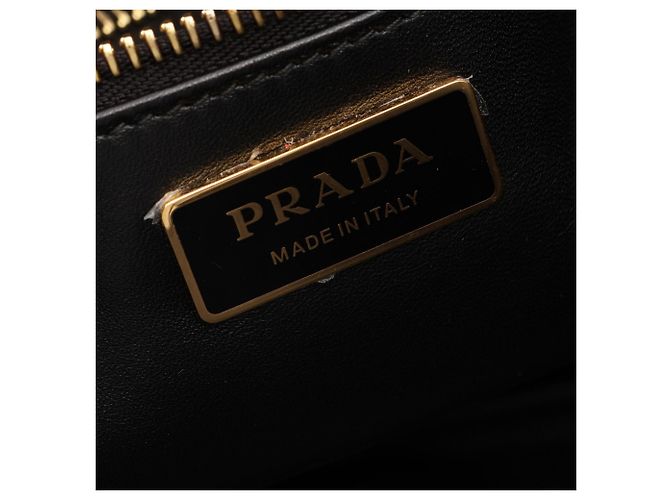 Borsa a spalla Large Soft Sound Prada Nero - vista 4
