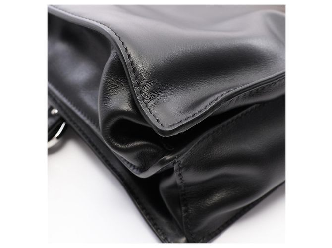 Borsa a spalla Large Soft Sound Prada Nero - vista 5
