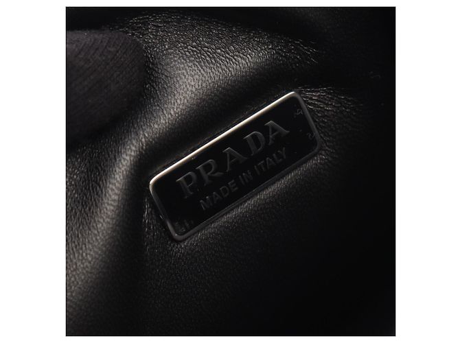Bolsa de mão pequena acolchoada Prada Preto - vista 4