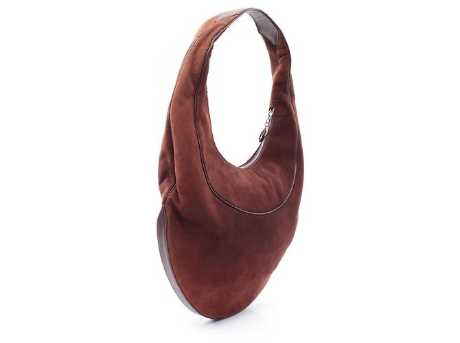Bulgari Borsa a tracolla Bvlgari Ascot in pelle Marrone - vista 2