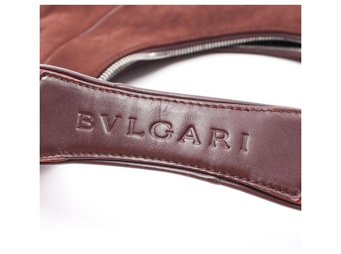 Bulgari Borsa a tracolla Bvlgari Ascot in pelle Marrone - vista 9