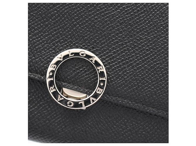 Bulgari Cartera larga bi-fold Bvlgari de piel negra Negro - vista 11