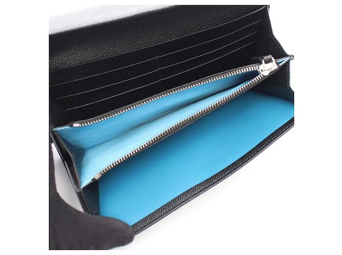 Bulgari Cartera larga bi-fold Bvlgari de piel negra Negro - vista 3